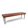 Furniture Link Austin - Bench 160cm (Tan Leather)