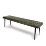 Furniture Link Austin - Bench 160cm (Green Leather)