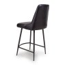 Furniture Link Bradley - Counter Dining Chair (Black Buffalo Leather)