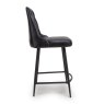 Furniture Link Bradley - Counter Dining Chair (Black Buffalo Leather)