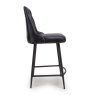 Furniture Link Bradley - Counter Stool (Black Buffalo Leather)