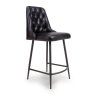 Furniture Link Bradley - Counter Dining Chair (Black Buffalo Leather)