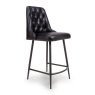 Furniture Link Bradley - Counter Stool (Black Buffalo Leather)