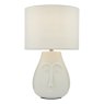 Dar Lighting Dar - Boris Table Lamp White Ceramic With Shade