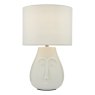 Dar Lighting Dar - Boris Table Lamp White Ceramic With Shade