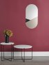 Dar Lighting Dar - Jalisa Oval Mirror Rose Gold Black