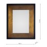 Laura Ashley Laura Ashley - Cara Rectangular Mirror Mottled Bronze