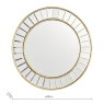 Laura Ashley Laura Ashley - Clemence Small Round Mirror Gold