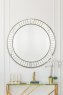 Laura Ashley Laura Ashley - Clemence Large Round Mirror Gold