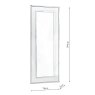 Laura Ashley Laura Ashley - Evie Large Rectangle Mirror Clear