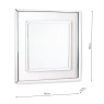 Laura Ashley Laura Ashley - Evie Square Mirror Clear