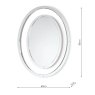 Laura Ashley Laura Ashley - Evie Oval Mirror Clear