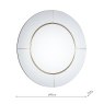 Laura Ashley Laura Ashley - Maya Round Mirror Clear