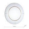 Laura Ashley Laura Ashley - Maya Round Mirror Clear