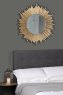 Laura Ashley Laura Ashley - Lovell Round Mirror Hand Painted Champagne
