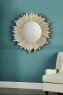 Laura Ashley Laura Ashley - Lovell Round Mirror Hand Painted Champagne