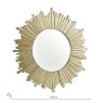 Laura Ashley Laura Ashley - Lovell Round Mirror Hand Painted Champagne