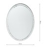 Laura Ashley Laura Ashley - Marcella Oval Mirror Clear