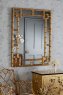 Laura Ashley Laura Ashley - Shawford Rectangle Mirror Hand Painted Gold