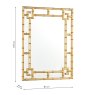 Laura Ashley Laura Ashley - Shawford Rectangle Mirror Hand Painted Gold