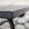 Samer Furniture Retro - Wheel Side Table (Black/Antique Silver)
