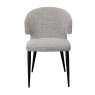 Belle - Dining Chair (Grey Boucle Fabric)