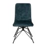 Lola - Dining Chair (Teal Fabric)