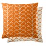 Orla Kiely Orla Kiely Cushions - Small Linear Stem Persimmon (Feather)