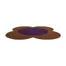 Orla Kiely Orla Kiely - Flower Spot Chestnut/Violet Rug