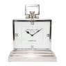 Libra Midnight Mayfair - Latham Small Aluminium Rectangular Clock With Roman Numerals