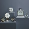 Libra Midnight Mayfair - Latham Small Aluminium Rectangular Clock With Roman Numerals