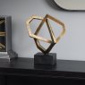 Libra Urban Botanic - Antique Bronze Cubist Sculpture