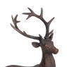 Libra Calm Neutral - Six Pointer Stag on Decorative Ball Resin Sculpture