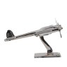 Libra Midnight Mayfair - Turboprop Silver Aluminium Aeroplane Sculpture