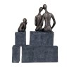 Libra Calm Neutral - Bronze Blocks Family of three