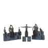 Libra Calm Neutral - Bronze Blocks Family of three