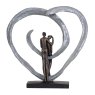 Libra Calm Neutral - Love Sculpture In Circular Heart