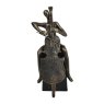 Libra Calm Neutral - Antique Bronze Jackie Cellist on Block Sculpture