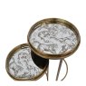 Libra Luxurious Glamour - Constellation Map Set of 2 Side Tray Tables