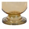 Libra Urban Botanic - Grace Amber Glass Hurricane Large