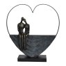 Libra Calm Neutral - Couple Inside Heart Sculpture