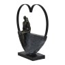 Libra Calm Neutral - Couple Inside Heart Sculpture