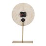 Libra Luxurious Glamour - Light Travertine Mantle Clock On Stand