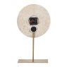 Libra Luxurious Glamour - Light Travertine Mantle Clock On Stand