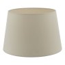 Dar Lighting Dar - Cezanne Taupe Faux Silk Tapered Drum Shade (40cm)