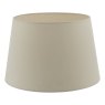 Dar Lighting Dar - Cezanne Taupe Faux Silk Tapered Drum Shade 40cm