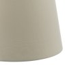 Dar Lighting Dar - Cezanne Taupe Faux Silk Tapered Drum Shade 40cm