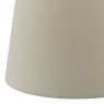 Dar Lighting Dar - Cezanne Taupe Faux Silk Tapered Drum Shade 40cm