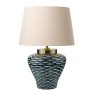 Dar Lighting Dar - Joy Table Lamp Blue/White Fish Motif Base Only