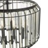 Dar Lighting Dar - Naeva 3 Light Pendant (Satin Black Crystal)